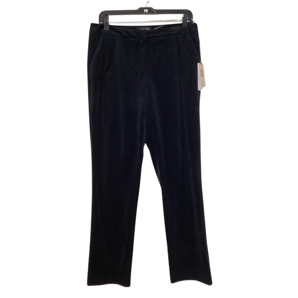 Ivanka Trump Cheshire Velvet Pants Women’s 8 Black Bootcut NWT